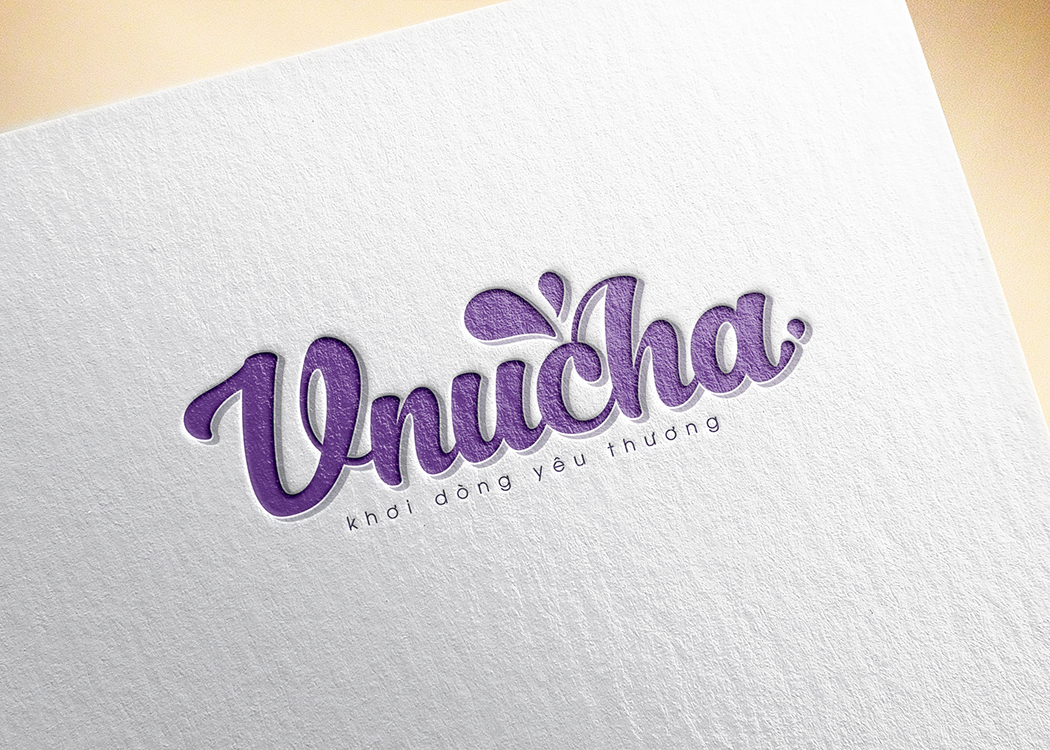 Thiết kế logo và bao bì nước đóng chai tinh khiết V-nucha tại Bình Dương